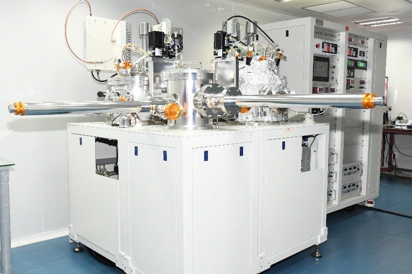 RF AND DC DUAL CHAMBER MAGNETRON SPUTTERING SYSTEM