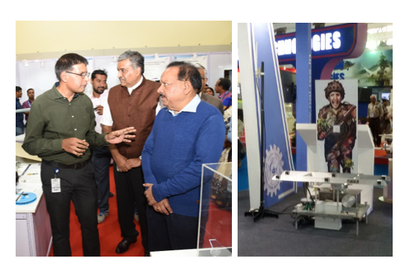 Visit of the MoST to the DHVANI & ABHIAS stall on 02 Feb 2018 at the Technology Exhibition