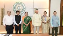 Delegation led by Dr. N Kalaiselvi, Secretary DSIR & DG-CSIR, meets Honorable Andhra Pradesh CM Shri N Chandrababu Naidu to discuss forthcoming research initiatives of CSIR, fostering innovation & collaboration for regional development & national progress